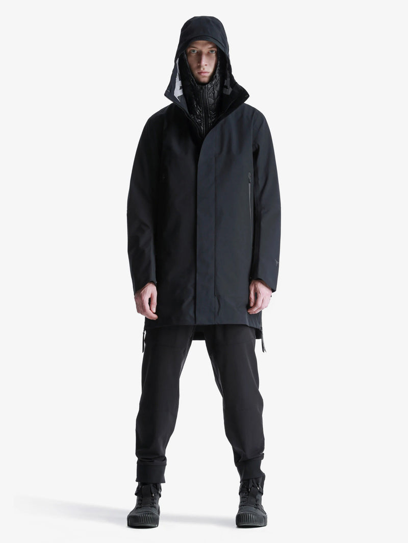 KRAKATAU parka da uomo PLANK nero